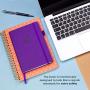 Clever Fox Password Book with tabs. Internet Address and Password Organizer Logbook with Alphabetical tabs. Medium Size Password Keeper Journal Notebook for Computer & Website Logins (Purple)