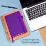 Clever Fox Password Book with tabs. Internet Address and Password Organizer Logbook with Alphabetical tabs. Medium Size Password Keeper Journal Notebook for Computer & Website Logins (Purple)