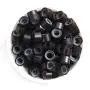 YESURPRISE 1000 Silicone Micro Link Rings 5mm Lined Beads for Hair Extensions Tool Dark Brown