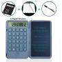 Basic Calculator Notepad with 6.5 Inch LCD Writing Tablet, Rechargeable, Lock Button and E-Pen,12 Digit Display, Also Inkless Drawing/Memo Pads/Planning Boards, Hand-held for Daily and Basic Office