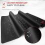 HAVIT Big Gaming Mouse Pad Large Mouse Pads Extended Desktop Keyboard Mat, Non-Slip Base Ergonomic Mousepad(39.37 ×16.93 × 0.16 Inch)Black XXXL