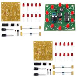 HiLetgo 2pcs Round Lucky Rotary Suite Electronic Component Fortune CD4017 NE555 Interesting DIY Kit Wheel Electronic Parts Lucky 10