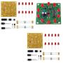 HiLetgo 2pcs Round Lucky Rotary Suite Electronic Component Fortune CD4017 NE555 Interesting DIY Kit Wheel Electronic Parts Lucky 10