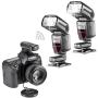 Neewer NW565EX E-TTL Slave Flash Speedlite Kit for Canon DSLR Camera,include:(2)TTL Flash+(1)2.4G Wireless Trigger(1 Transmitter,2 Receiver)+(2)Soft&Hard Diffuser+C1/C3 Cables+(2)Lens Cap Holder