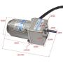 Bemonoc 6W 110V 50/60HZ Low Rpm 12/15rpm High Torque AC Gear Reducer Motor with Speed Controller CW CCW for Production Line