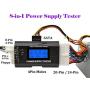 Computer PC Power Supply Tester, ATX/ITX/IDE/HDD/SATA/BYI Connectors Power Supply Tester, 1.8 LCD Screen (Aluminum Alloy Enclosure)