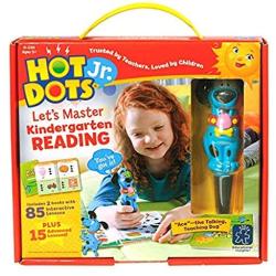 Educational Insights Hot Dots Jr. Lets Master Kindergarten Reading, Ages 5 and Up & Hot Dots Jr. Lets Master Pre-K Reading Set with Ace Pen, Ages 4 and Up, (100 Self-Checking Lessons)
