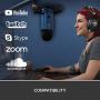 Blue Yeti USB Mic for Recording & Streaming on PC and Mac, 3 Condenser Capsules, 4 Pickup Patterns, Headphone Output and Volume Control, Mic Gain Control, Adjustable Stand, Plug & Play - Midnight Blue