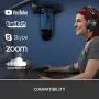 Blue Yeti USB Mic for Recording & Streaming on PC and Mac, 3 Condenser Capsules, 4 Pickup Patterns, Headphone Output and Volume Control, Mic Gain Control, Adjustable Stand, Plug & Play - Midnight Blue
