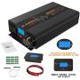 SL Euthtion 3000W Pure Sine Wave Power Inverter 12V DC to 120V AC 60HZ with LCD Display, USB Port, Wireless Remote Control（10M）, Solar, Outdoor
