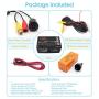 Backup Camera, 18.5mm Rear View Camera 170° View Angle, 12V CCD Reverse Camera with Parking Guidelines Mirror Image Night Vision Waterproof Parking Camera for 12V Car Mini-Truck RV SUV Minivan Camper