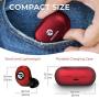 Raycon E25 Everyday Wireless Earbuds Bluetooth Headphones - Bluetooth 5.0 Bluetooth Earbuds Stereo Sound in-Ear Bluetooth Headset True Wireless Earbuds 24 Hours Playtime and Built-in Microphone Red