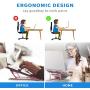 Ditucu Metal Laptop Stand for Desk,Foldable Portable Small Computer Table Tray Mount,Ergonomic Non-Slip Notebook Shelf for Office Home School Classroom Bed Supplies,Workspace Accessories(Rose Gold)
