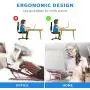 Ditucu Metal Laptop Stand for Desk,Foldable Portable Small Computer Table Tray Mount,Ergonomic Non-Slip Notebook Shelf for Office Home School Classroom Bed Supplies,Workspace Accessories(Rose Gold)