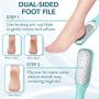 Callus Remover For Feet | Double-sided Dead Skin Remover - Rough Pedicure Foot File For Exfoliation & Fine Foot Scrubber for Smoothing & Softening Skin