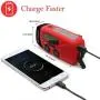 [Upgraded Version] RunningSnail Emergency Hand Crank Self Powered AM/FM NOAA Solar Weather Radio with LED Flashlight, 1000mAh Power Bank for iPhone/Smart Phone
