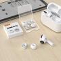 [3 Pairs] Replacement Ear Tips for Airpods Pro with Noise Reduction Hole, Silicone Airpods Pro Ear Tips with Portable Storage Box and Fit in The Charging Case (Medium, White)