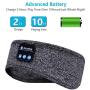 Sleep Headphones Bluetooth Headband,Upgrage Soft Sleeping Wireless Music Sport Headbands, Long Time Play Sleeping Headsets with Built in Speakers Perfect for Workout, Running, Yoga (Gray)