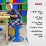 Storex Wiggle Stool, Adjustable Height 12”, 14”, 16”, or 18” for Active Seating in The Classroom, Blue (00301U01C) Storex Wiggle Stool, Adjustable Height 12”, 14”, 16”, or 18” for Active Seating in The Classroom, Blue (00301U01C)