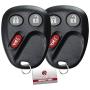KeylessOption Keyless Entry Remote Control Car Key Fob Replacement for LHJ011 (Pack of 2)