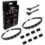 PC RGB LED Strip Light, Easy Install with 8pcs Strong Magnetic Clips, Black Silicone Housing 2PCS Strips 42LEDs for 12V 4-Pin RGB LED Header, ASUS Aura RGB, MSI Mystic Light, Gigabyte RGB Funsion M/B