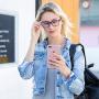 Blue Light Blocking Computer Glasses 2 Pack Decrease Eye Eyestrain Unisex(Women/Men) Glasses with Spring Hinges Nerd Reading Gaming Glasses