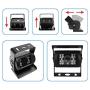 4 Pin Vehicle Backup Camera 12V/24V,18 LED IR Night Vision CCD Car Rear View Parking Reverse Camera + 4Pin Connector 20m/65ft Extension Cable for Bus Truck Camper Lorry Heavy Duty