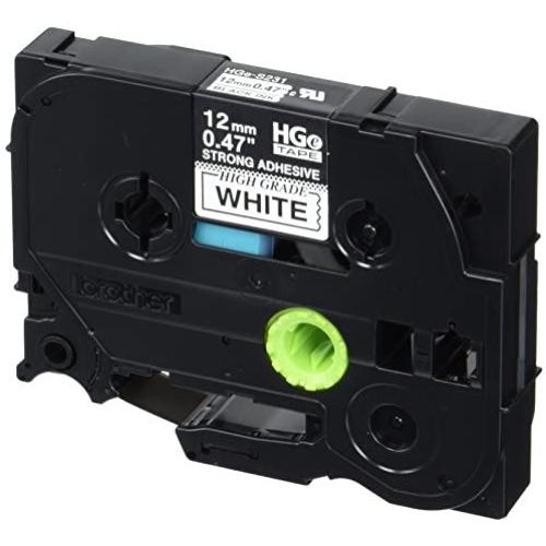 HGES2315PK Black on White Extra-Strength Adhesive Label Tape - 0.47'' W x 26.2, Pack of 5