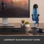 Blue Yeti USB Mic for Recording & Streaming on PC and Mac, 3 Condenser Capsules, 4 Pickup Patterns, Headphone Output and Volume Control, Mic Gain Control, Adjustable Stand, Plug & Play - Midnight Blue