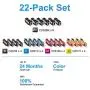 Arthur Imaging Compatible Ink Cartridge Replacement for Canon Pgi-250Xl CLI-251XL for Use with Pixma MX922 MG5520 (6 Large Black, 4 Small Black, 4 Cyan, 4 Yellow, 4 Magenta, 22-Pack)