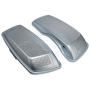 Moto Onfire Saddlebag Speaker Lids, Dual 6x9 inch, Barracuda Silver(Glossy) Audio Covers Fit for Harley Touring Street Glide, Road Glide, 2014 2015 2016 2017 2018 2019 2020