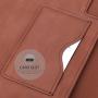 MoKo Laptop Sleeve Case Fits MacBook 12 Inch, Surface 3 10.8, PU Leather Protective Notebook Case Bag with Document Pocket and Built-in Card Slot - Brown