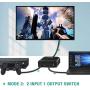 HDMI Switch 4K HDMI Splitter-Techole Aluminum Bi-Directional HDMI Switcher 2 Input 1 Output, HDMI Switch Splitter 2 x 1/1 x 2. No External Power Required, Support 4K 3D HD 1080P for Xbox PS4 Roku HDTV HDMI Switch 4K HDMI Splitter-Techole Aluminum Bi-Directional HDMI Switcher 2 Input 1 Output, HDMI Switch Splitter 2 x 1/1 x 2. No External Power Required, Support 4K 3D HD 1080P for Xbox PS4 Roku HDTV
