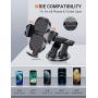 TORRAS Car Phone Holder Mount [Thick Case & Big Phone Friendly] 3 in 1 Cell Phone Holder for Car Dashboard Windshield Air Vent Compatible with iPhone 12 11 Pro Max Samsung Galaxy Note S20 Ultra