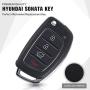 PERSUPER Car Key Fob Fit for Hyundai 2015 2016 2017 Sonata OEM Remote (95430-C1010) Keyless Entry System 433 MHz(TQ8-RKE-4F16)