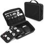 Smatree Universal Travel Case for Small Electronics Accessories Compatible for 7.9 inches iPad Mini 4 Protective Gadget Bag with Handle, Lightweight Cable Organizer,Black