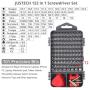 122 in 1 Precision Screwdriver Set Justech Magnetic Driver Kit Professional Electronics Repair Tool Kit for Repairing PC MacBook Pad Laptop Watch Glasses Smartphone