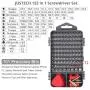 122 in 1 Precision Screwdriver Set Justech Magnetic Driver Kit Professional Electronics Repair Tool Kit for Repairing PC MacBook Pad Laptop Watch Glasses Smartphone