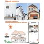 AI Spotlight Siren Security Camera Outdoor Wireless WiFi, Dzees by ZUMIMALL, 1080P Rechargeable Battery Powered Camera for Home Security Camera System, Color Night Vision, 2-Way Talk, Waterproof