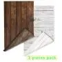 2-Pack 4 Patterns Photographic Background Rustic Wood Grainy Background Board Grunge Wood Dark&Light Color Product Photography Backdrop Food ins Style Jewelry Makeup Photo Video flatlay Background