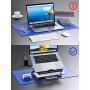 Laptop Stand, Adjustable Laptop Stand Riser, Foldable Desktop Notebook Holder Mount, Adjustable Eye-Level Ergonomic Design, Portable Laptop Riser for Computer PC Tablet Phone, Multi-Angle EURPMASK