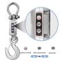 NEWTRY 1000kg/2200lb Wireless Electronic Digital Crane Scale Heavy Duty Industrial Hanging Scale with Remote Control and Charger (Silver, 1000kg/2200lb)