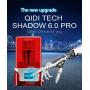 QIDI TECH Shadow 6.0 Pro 3D Printer, UV LCD Resin Printer with Upgraded Matrix UV LED Light Source, Dual Z axis Liner Rail, 2K HD LCD Screen , 5.11‘’(L) x2.75‘’(W) x5.90“(H) Printing Size