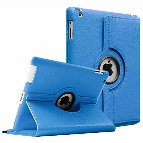 Fintie Rotating Case for iPad 4 3 2 (Old Model) 9.7 inch Tablet - 360 Degree Rotating Smart Stand Protective Cover Auto Wake/Sleep for iPad 4th Gen Retina Display, iPad 3 & iPad 2, Blue