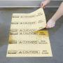 Rubbermaid Commercial Over-the-Spill Pad Station Tablet, Highly Absorbent, Slip-Resistant, ''Caution Wet Floor'', Yellow, 16.5'' x 14'' (FG425400YEL)