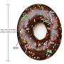Smooffly Chocolate Donut Round Mouse Pad, Doughnut Circular Mouse Pads for Computers