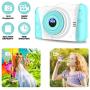 WOWGO Kids Digital Camera - 12MP Childrens Selfie Camera with 3.5 Inches Large Screen for Boys and Girls,1080P Rechargeable Electronic Camera with 32GB TF Card