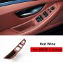Jaronx Driver Side Door Handle for BMW 5 Series,Window Switch Armrest Panel Left Front Door Armrest Pull Handle for BMW F10/F11 520 523 525 528 530 535 (2010-2016)(Red Wine)