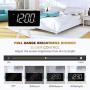 Rocam Alarm Clock for Bedrooms - Large 6.5'' LED Display with Dimmer, Snooze, 7 Color Night Light, Easy to Set, USB Chargers, Battery Backup, 12/24 Hours for Heavy Sleepers, Kids, Boys, Girls, Elderly