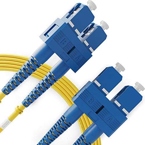 SC to SC Fiber Patch Cable Single Mode Duplex - 1m (3.28ft) - 9/125um OS1 LSZH - Beyondtech PureOptics Cable Series